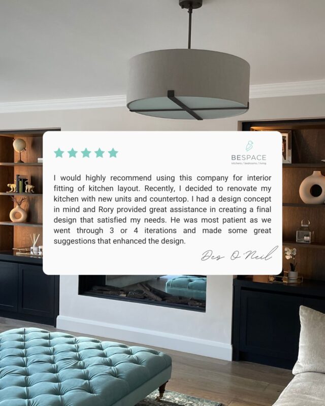 We love to hear the feedback we get from our clients⭐️

This client in particular was very happy with his results 🙌 From the first design sketches with Rory, to Gareth’s craftsmanship on installation, and Conor’s ongoing support, our team is here to make every step seamless.

Proud to deliver not just beautiful kitchens, but a smooth, enjoyable experience from start to finish 🛠️

Ready to start your own transformation? Visit our showrooms today