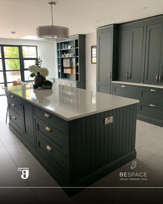 A rich, moody palette that feels bold yet timeless 🙌

This kitchen features Avoca doors in Farrow & Ball Downpipe, paired with Misterio quartz worktops and every detail is chosen to work together seamlessly. This is what can happen when colour, texture and craftsmanship all come together in one space 🤩

Visit our showrooms in Blanchardstown & Stillorgan today to see what's possible | Link in bio