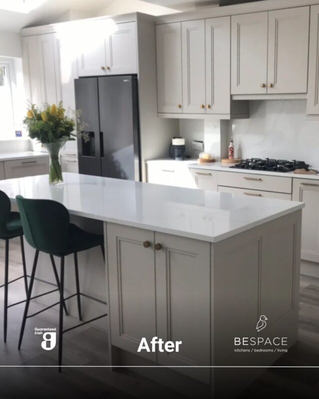 From dated and traditional to bright and modern living 🏡

This kitchen transformation is all about making better use of the space. A brand-new island creates a practical centre point, while upgraded worktops, improved storage and a double-door fridge bring both style and functionality to the room. A brighter, more contemporary kitchen that feels completely transformed with the same space 🤍

Thinking about giving your kitchen a new lease of life? Contact us today | Link in bio