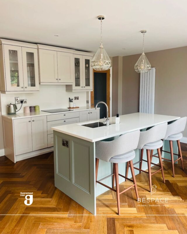 There's something so inviting about a classic shaker kitchen 🙌 

This kitchen pairs elegant cream cabinetry with a soft sage green island adding a gentle touch of colour without overwhelming the palette creating a space that feels both warm and incredibly polished.

Looking to upgrade your kitchen? Book a consultation with our team today | Link in bio