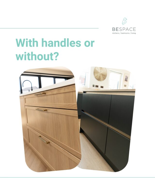 Handles or no handles? Either way, it closes like a dream 💭

Classic handles are great for that traditional feel, or a sleek handleless finish for clean lines adds a more uncluttered look to your space.

Whichever you choose, it's designed around how you use your kitchen every day. Visit our showrooms to discover more | Link in bio