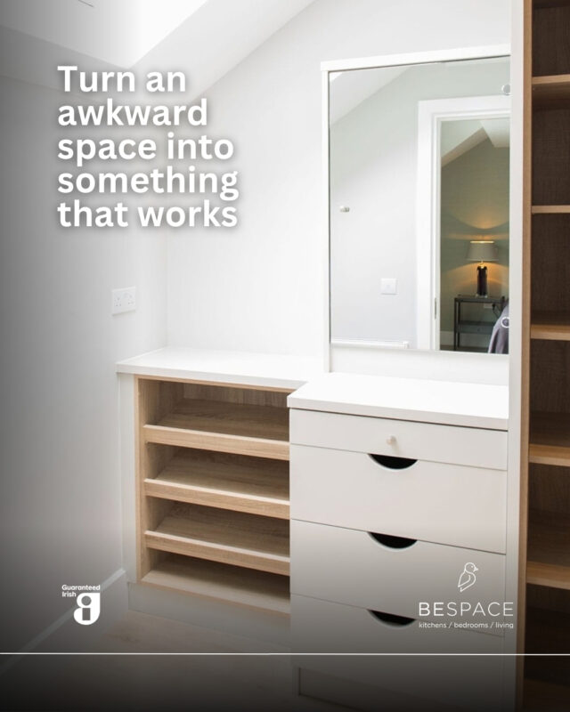 Does your room have sloped ceilings, tight alcoves or odd corners? 😅

These are the spaces most people write off but we can transform them into something useful. Every wardrobe here is designed to fit the space exactly as it is, not the other way around.

No wasted space, no compromise on style, just smart design that makes the most of what you've got. Enquire about a bespoke design today | Link in bio