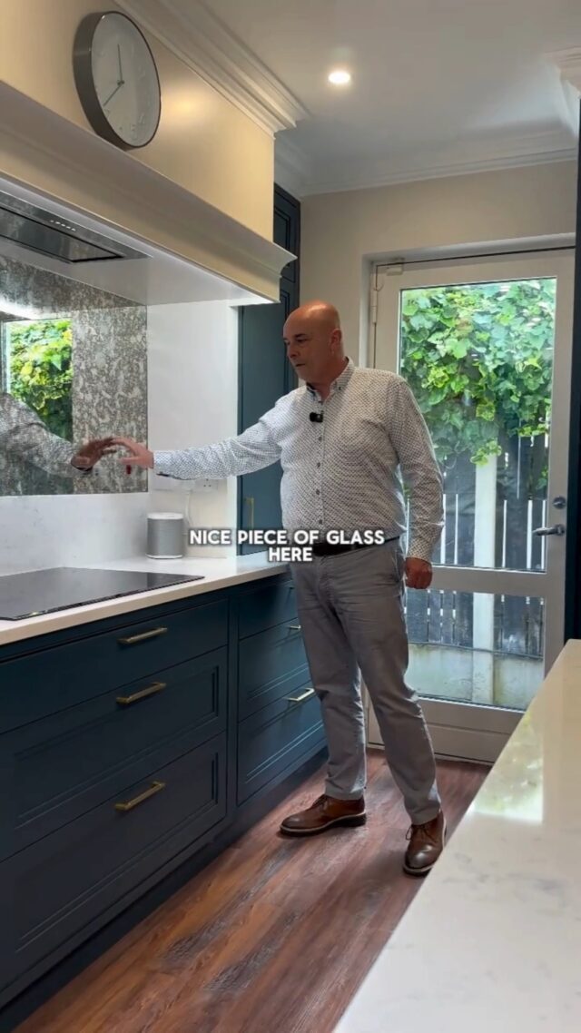 Designed with real life in mind 🤝

This kitchen features a full pull-out larder for easy access and organisation, paired with a full-length fridge positioned for a practical flow through the space. Every detail is considered from the custom upstand height for larger pots, to the statement mantel with a sleek glass finish and a hidden extractor above the hob.

If you’re thinking about your own kitchen upgrade, visit us in Stillorgan or Blanchardstown today | Link in bio