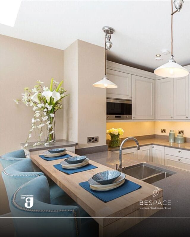 This kitchen was designed to bring everyone together 🤝

The bright, open-plan space combines classic cabinetry with a generous island bar, creating the perfect balance of style, storage and everyday functionality. From family breakfasts to entertaining guests, every detail is designed to make the kitchen work well for anything 🤩 

Looking to create a kitchen that feels just right for your home? Visit our Blancardstown or Stillorgan showroom today | Link in bio