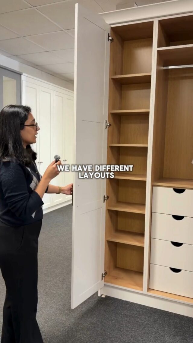 Not all wardrobes are the same, this is where our bespoke designs make a difference 🙌

This hybrid design combines drawers, shelving and hanging space to suit your everyday needs, with adjustable shelves that can be tailored for anything, from small essentials to taller items like high boots 👢

Smart, flexible and designed around you. Visit our showrooms today or book a consultation to start designing yours | Link in bio